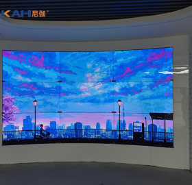 北京某公司展厅 | OLED弧形拼接屏3x3